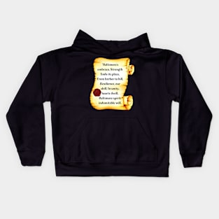 BALTIMORE POEM FROM THE CITY DESIGN Kids Hoodie